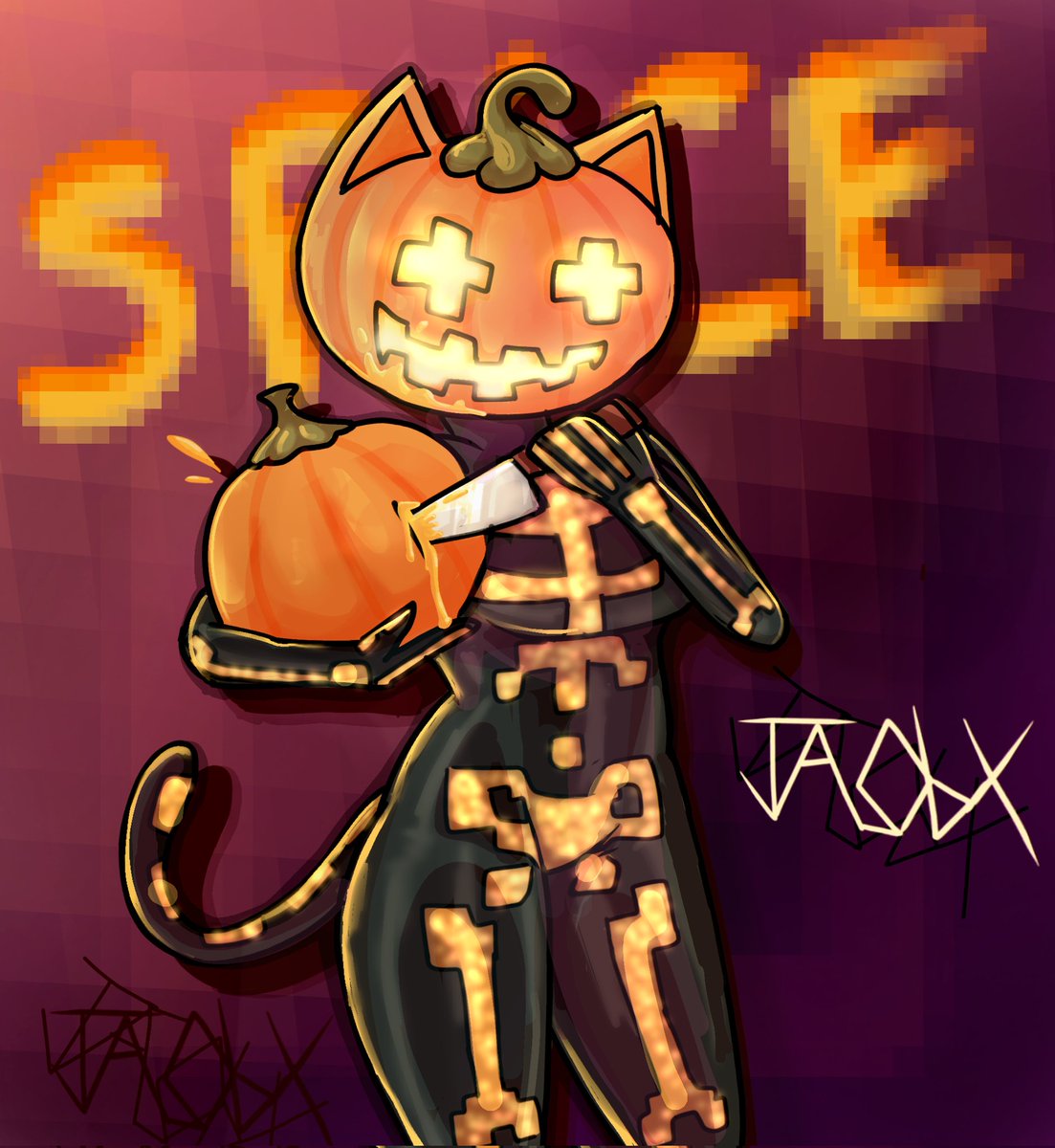 thejacobx16's tweet image. La gatalabaza del fortnite (Spice)🎃
#spice #SpiceFortnite #Fortnite