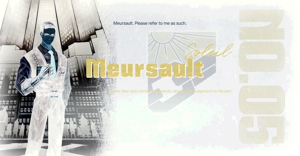 LCBSinner005's tweet image. #1: Canto I: The Outcast, 0-2: Introductions (Pre-Battle)

Begin Quote.
"Meursault. Please refer to me as such."