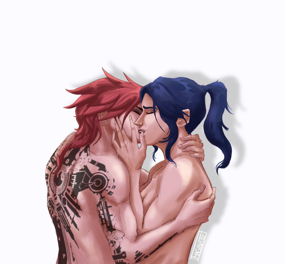 1maginatif's tweet image. In honor of their anniversary, here’s an oldie but goodie. They’re so in love, your honor! ❤️‍🩹💙 
#caitvi