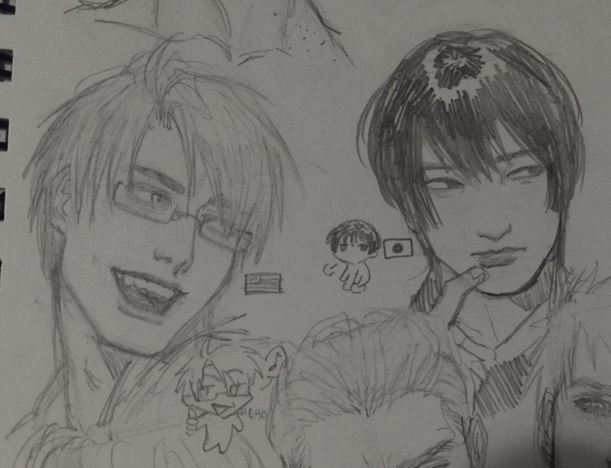 Soyonidi909_'s tweet image. Random doodles 
#hetalia