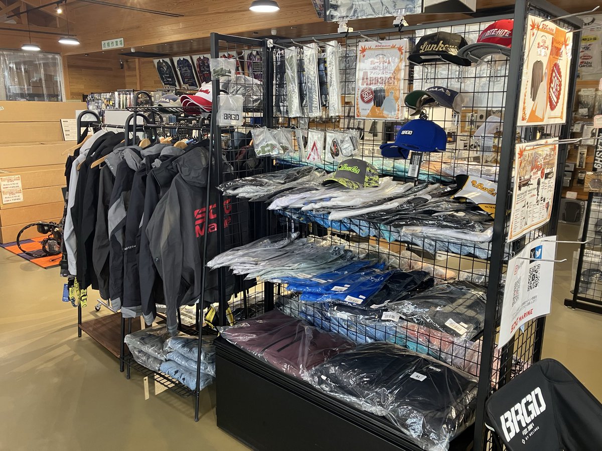 本日イベント最終日のビワコベースです🔥

レインギアやアパレル各種が50%offで販売中です‼️