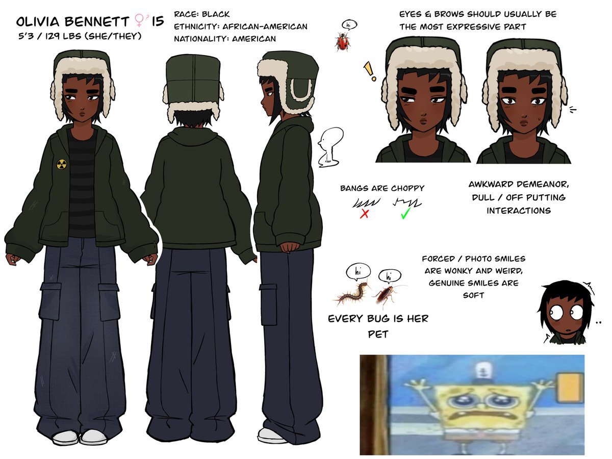 dovieart's tweet image. she isn’t autistic there is just always a gun pointed at her head wherever she goes

#LackLuckster #OC