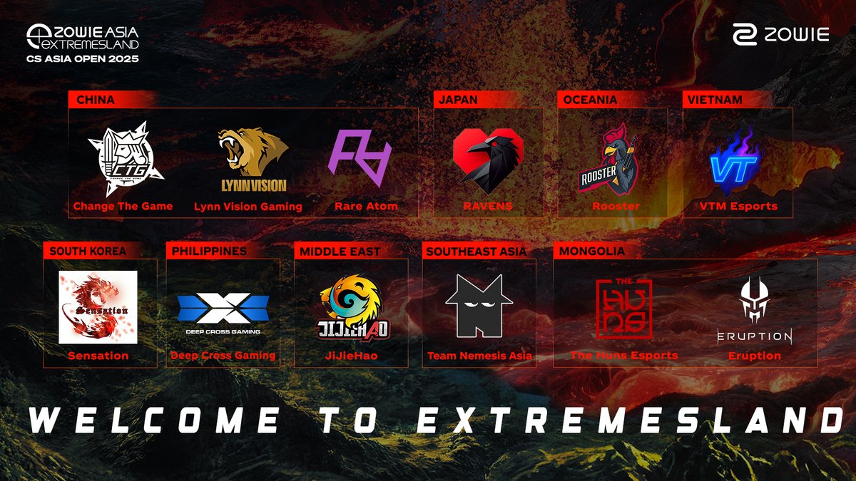 eXTREMESLAND's tweet image. Welcome to The #eXTREMESLAND CS Asia Open 2025! 🏆

12 top teams are set to battle it out in Shanghai for the title of Asian Champions!

📅 Dates: December 18-22, 2025 
📍 Venue: Perfect World Esports Center, Shanghai

Stay tuned for the schedule and broadcast details!