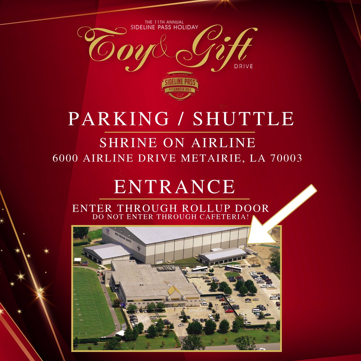 Parking, Shuttle and Entrance information for Tuesday. See everyone then!