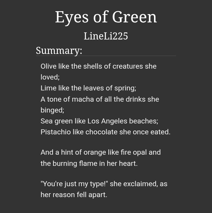 SEUPODERTODOR0K's tweet image. Good night zoeystery nation
I&apos;m here to promote the new fanfic by Line, better known as Zoeystery CEO, who was unfairly taken down here on Twitter 🤝🏼
archiveofourown.org/works/74524711