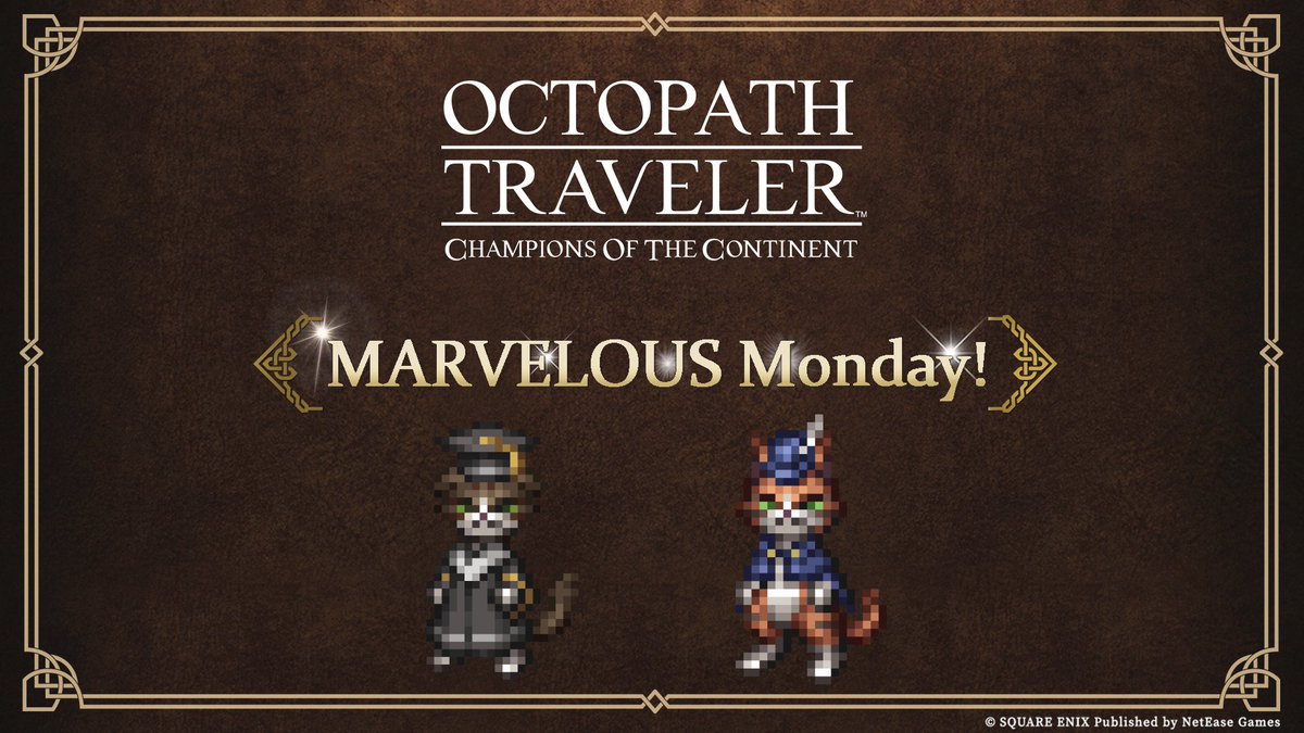 octopath_cotc's tweet image. Happy Marvelous Monday!🎉

The treasure-piling merchant Rique has arrived!

His alpaca caravan is practically bursting with rare finds... and catnip, probably?

Did his bargain-hunting journey lead him to your team?#OCTOPATHCotC ‍