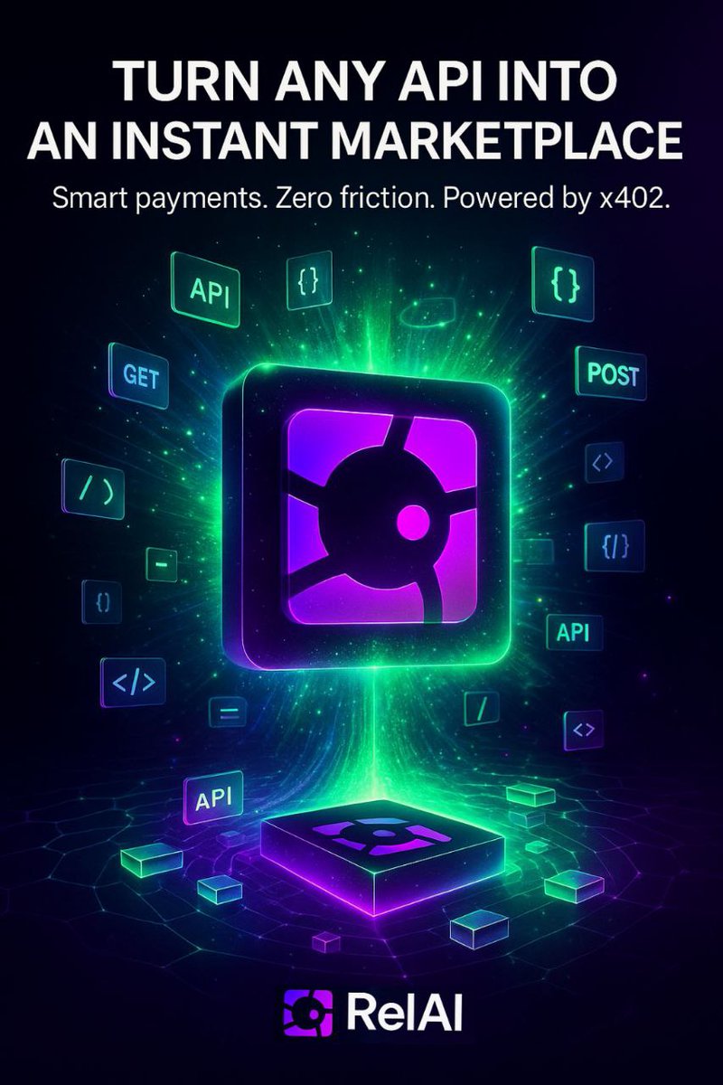 Cem_0x's tweet image. Bear market&apos;s over

$REL is performing right now. Shaken off the dust from the bear market and fully locked in.

Any project and token on SOL can now have a utility, as long as it has an API and monetizes it through RelAI.  

Monetize your API with @relayaisolana 

x402.