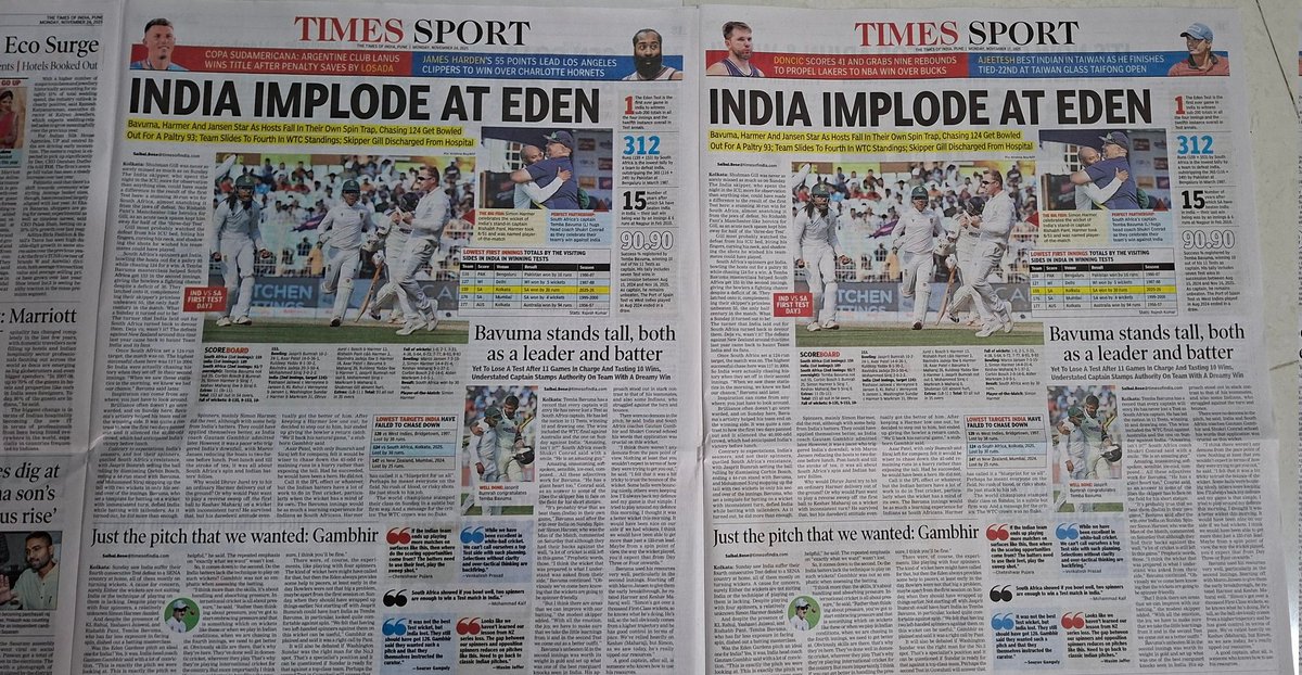 MeSwapnilK's tweet photo. Dear @timesofindia same page printed on both Mondays (17-nov &amp; 24-Nov)

Need someone to proof read https://t.co/nLJBr4nQls
