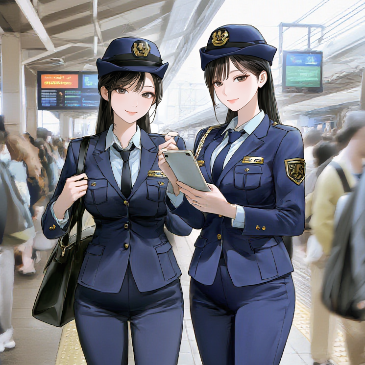 yu2iey's tweet photo. 女性駅員さん。#PixAI #AIイラスト #attendant https://t.co/QaRv9XckKY