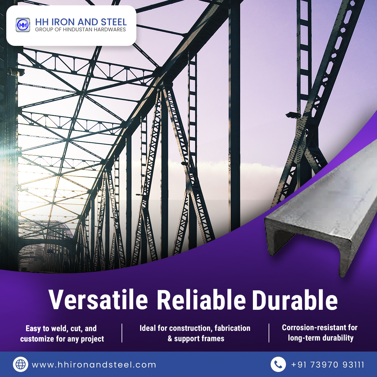 HH_Iron_Steel's tweet image. Built for strength. Trusted for structure.

MS Channels that deliver precision, stability, and long-term durability.

⚙️ The backbone of every solid build.

#MSChannels #StructuralSteel #BuildStrong #HHIronAndSteel #FabricationGrade #ReliableMaterials