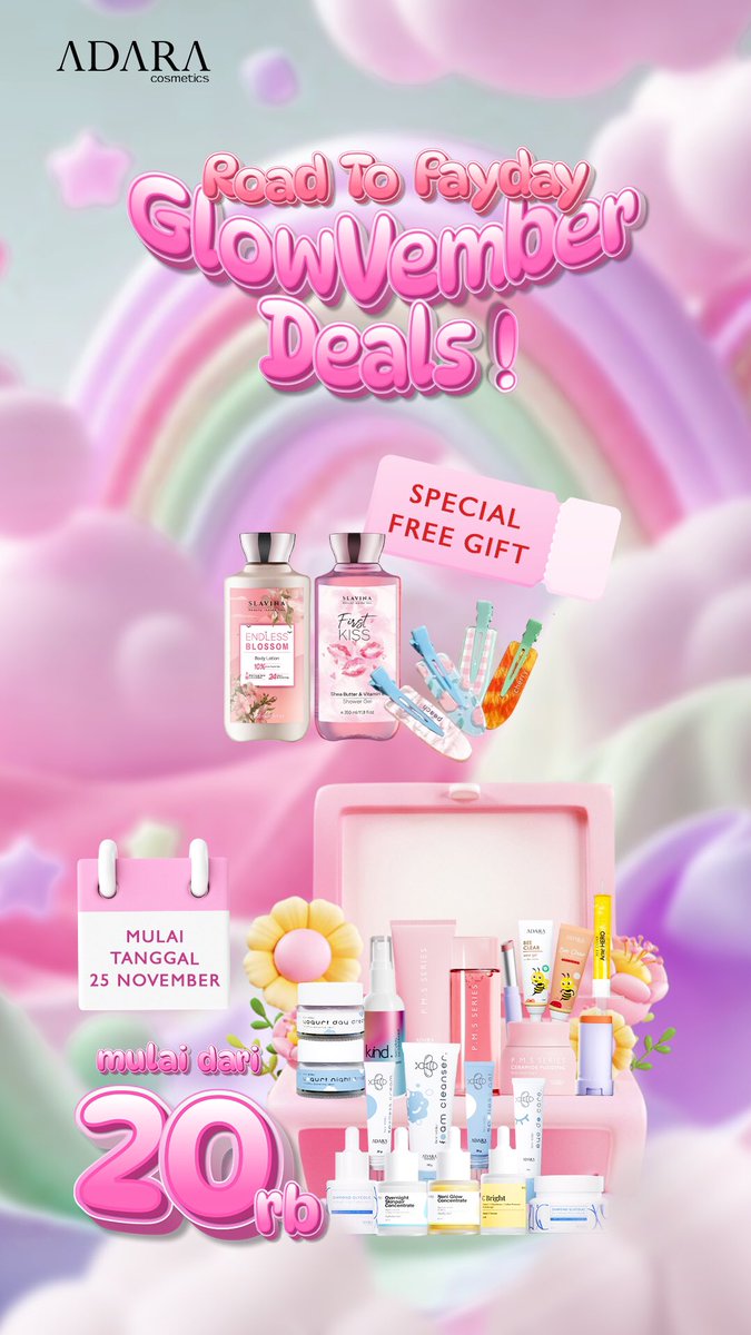 Adara_ID's tweet image. Siap-siap nanti malam payday ✨✅
Banyak diskon dan promonya,  juga banyak special free giftnya loh ‼️ 

#payday #zonajajan