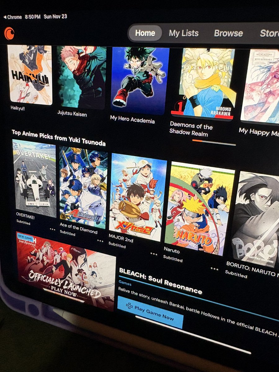 My worlds collided because why is there a section on crunchyroll that is labelel “top picks from yuki tsunoda” (F1 Red Bull Driver) AND ACE OF DIAMOND IS IN IT LIKE I DIDNY KNOW HE FW MY FAVORITE SHOW OMGGGG