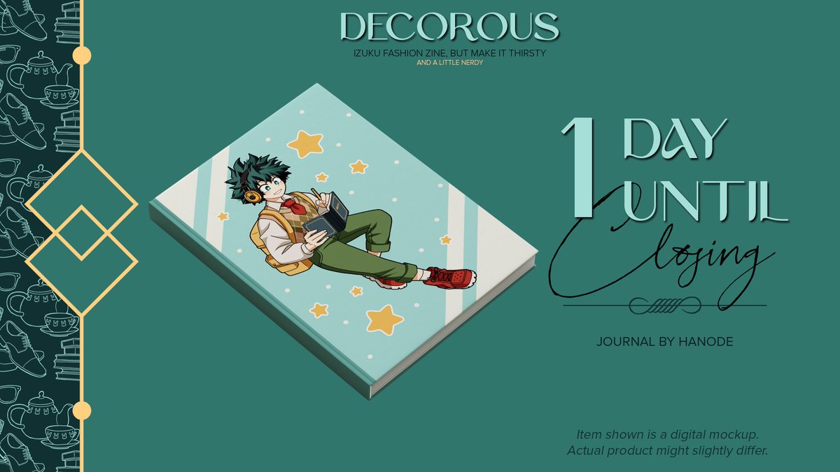 📚1 DAY LEFT📸

Time is running out! Don't miss out on snagging our trendsetting gold foil journal before leftover sales close tomorrow, December 1st at 11:59pm ET!

Shop: decorouszine.bigcartel.com

#dkfashionzine💚