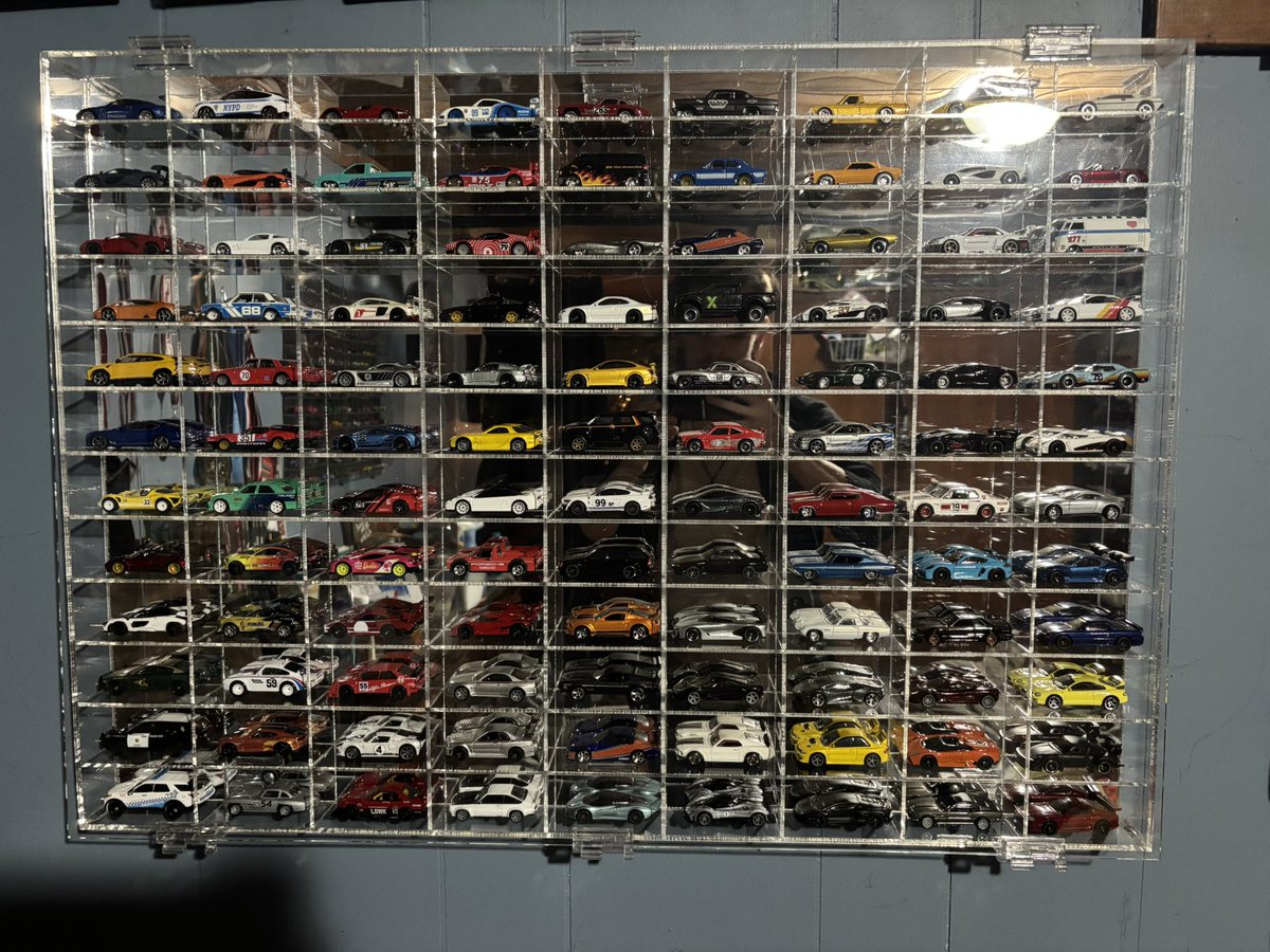 Design_Labz's tweet image. Just ordered the 1:64 Bburago 499Ps and the Spark 64 #12 Jota Porsche alongside this lovely gift from Era Motorsport I just received, it was time to reorganize the wall cases