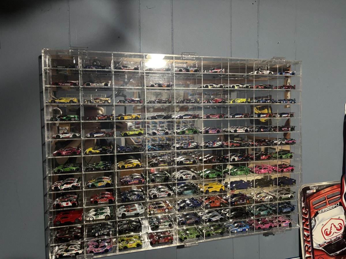 Design_Labz's tweet image. Just ordered the 1:64 Bburago 499Ps and the Spark 64 #12 Jota Porsche alongside this lovely gift from Era Motorsport I just received, it was time to reorganize the wall cases