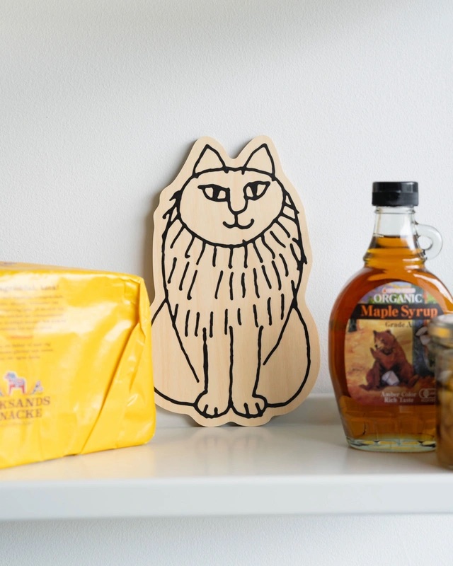 スケッチねこのカッティングボード】 リサ・ラーソンのスケッチねこ