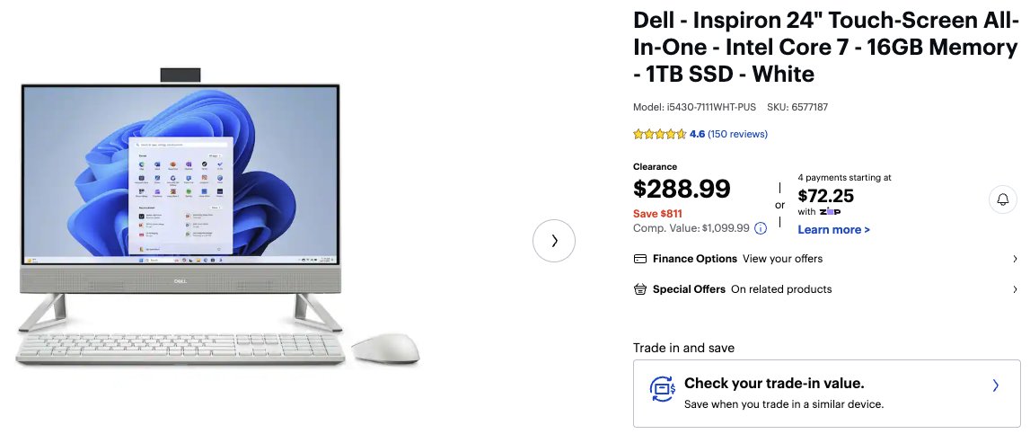 PRICE ERROR ON $1,100 DELL COMPUTER??? 

Showing only $288 for select locations

Similar models are going for $700+ 

Check for local pickup stock: 

go.pricingerrors.com/0WnUzu