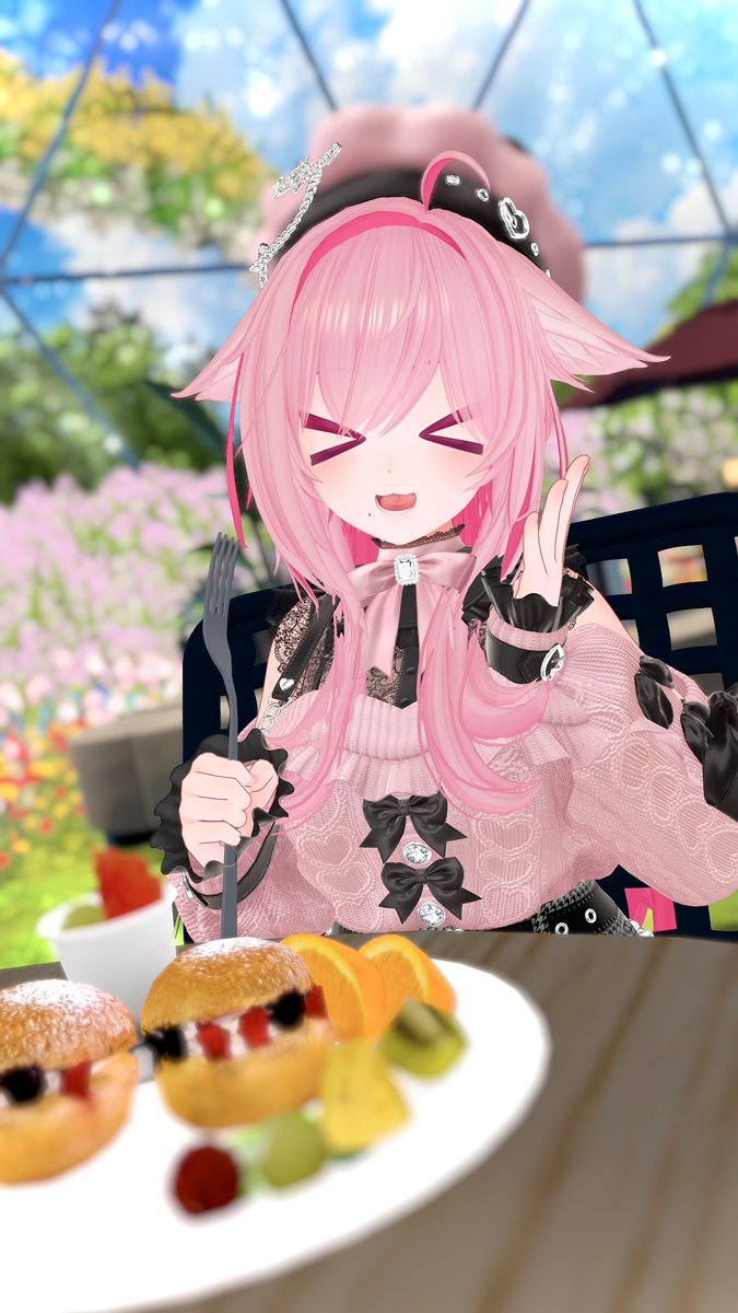 ChamuVRC's tweet image. おはちゃむ！☀️
月曜日！🩷スイーツ食べたいなー🍰

今日祝日でお休みの人は楽しみましょ！お仕事の人は無理せず頑張って！✨
#VRChat️ #桔梗3D #おはちゃむ