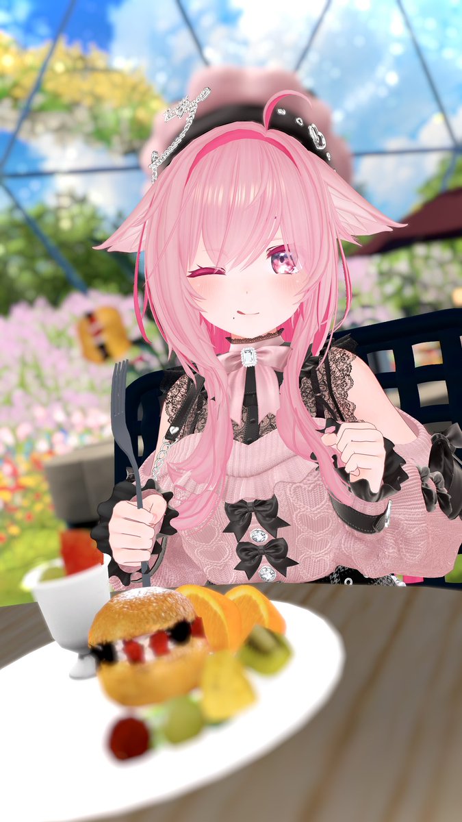ChamuVRC's tweet image. おはちゃむ！☀️
月曜日！🩷スイーツ食べたいなー🍰

今日祝日でお休みの人は楽しみましょ！お仕事の人は無理せず頑張って！✨
#VRChat️ #桔梗3D #おはちゃむ