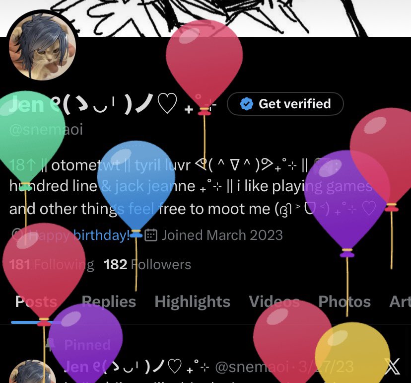 snemaoi's tweet photo. it’s my birthday yay :D!! another wonderful year on otometwt forever grateful to you all 🥹❤️

side note i will never shut up about the fact that Tyril’s birthday (11/22) is coincidentally one day earlier than mine (11/23) my wife and I were meant to be LIFE IS SO BEAUTIFUL ‼️‼️ https://t.co/X6QKJ4ECys