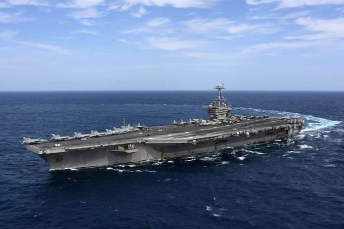 mmshouhu's tweet photo. US Navy has suffered a blow in Red Sea, losing 3 F-18 jets against the Houthi.

The Truman aircraft carrier's departure from the Red Sea is seen as an insult and strategic failure for US Navy, raising concerns about its ability to face less advanced opponents. https://t.co/Im1DuXcNCI