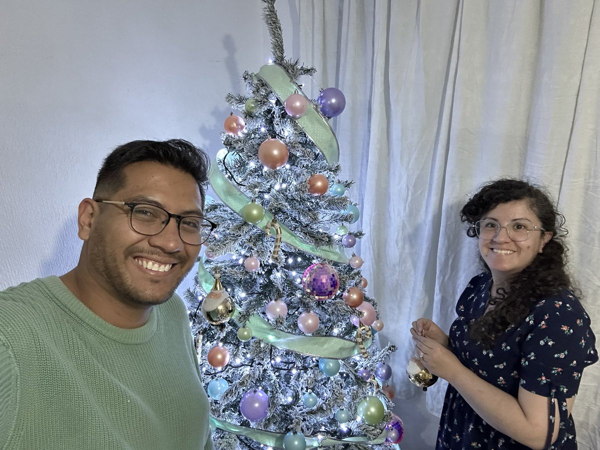 TheHikarino's tweet image. Adornando él árbol de Navidad 😁