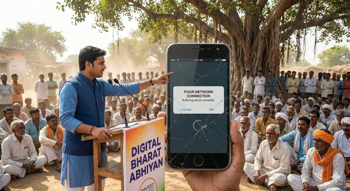 Piyushxyzgaming's tweet image. 🇮🇳 Politicians say “New India is becoming digital”,
but every time we try to download progress… it shows “Poor network connection.” 😅
#PoliticalTweet #IndianPolitics #DesiHumor #India2025