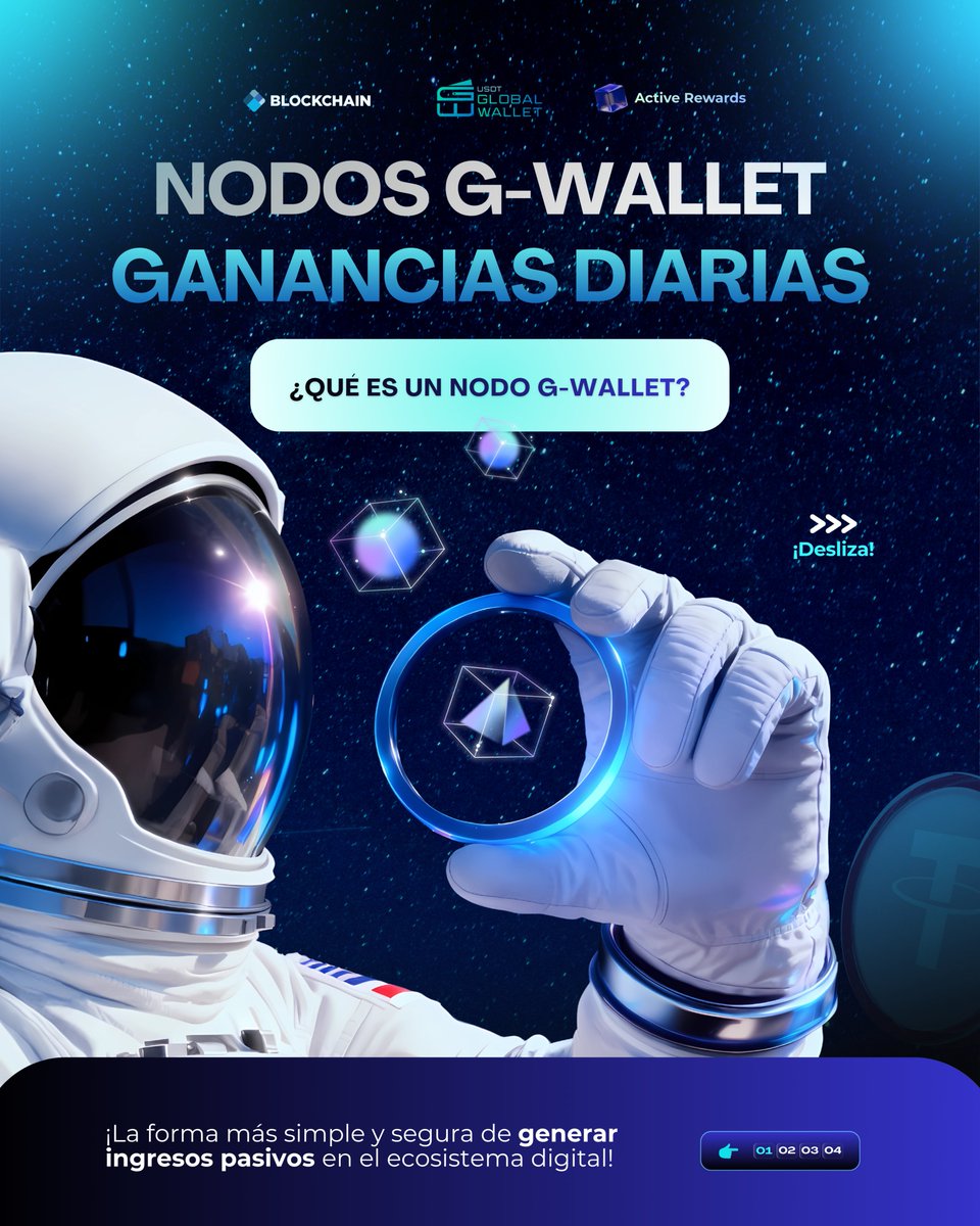 usdtglobal's tweet image. ¿Sabías que en G-Wallet puedes generar ingresos pasivos diarios? 👀✨

Al adquirir uno, participas de las ganancias del ecosistema como socio. Miles ya reciben rendimientos todos los días. 🚀

🔗 Conoce más: gwalletnodes.net

#GWallet #IngresosPasivos #NodosDigitales