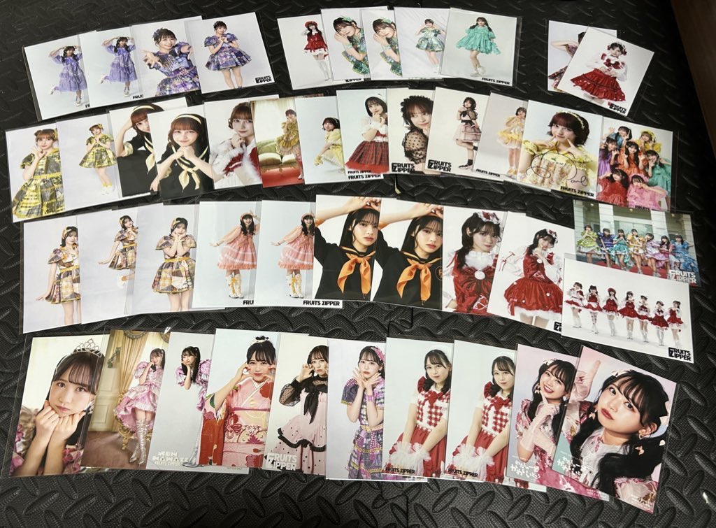 FRUITS ZIPPER チェキ トレカ生写真 交換 譲渡 【譲】画像の仲川、月足