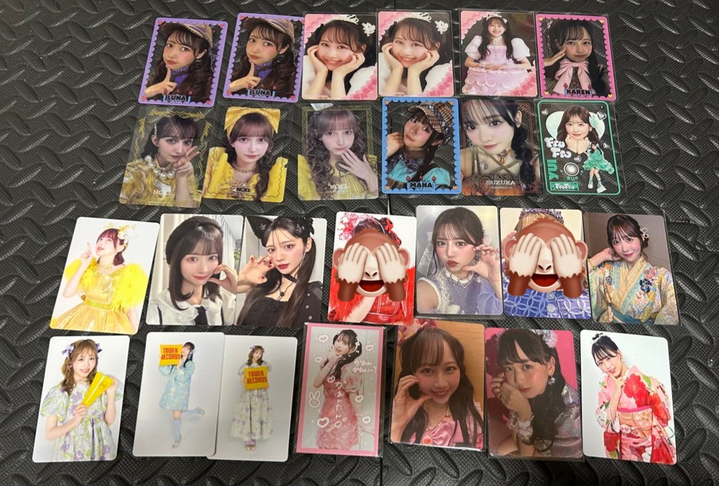 FRUITS ZIPPER チェキ トレカ生写真 交換 譲渡 【譲】画像の仲川、月足