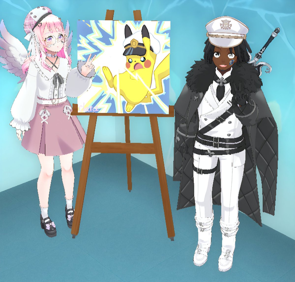 Captaindj23's tweet photo. New pfp made by Clara. Let's gooo, 👀 there's two captains did you notice? #Realityart #RealityApp 

Check out my new profile icon! #REALITY
https://t.co/29r7Vg9BLr https://t.co/KEpoEr4oaE