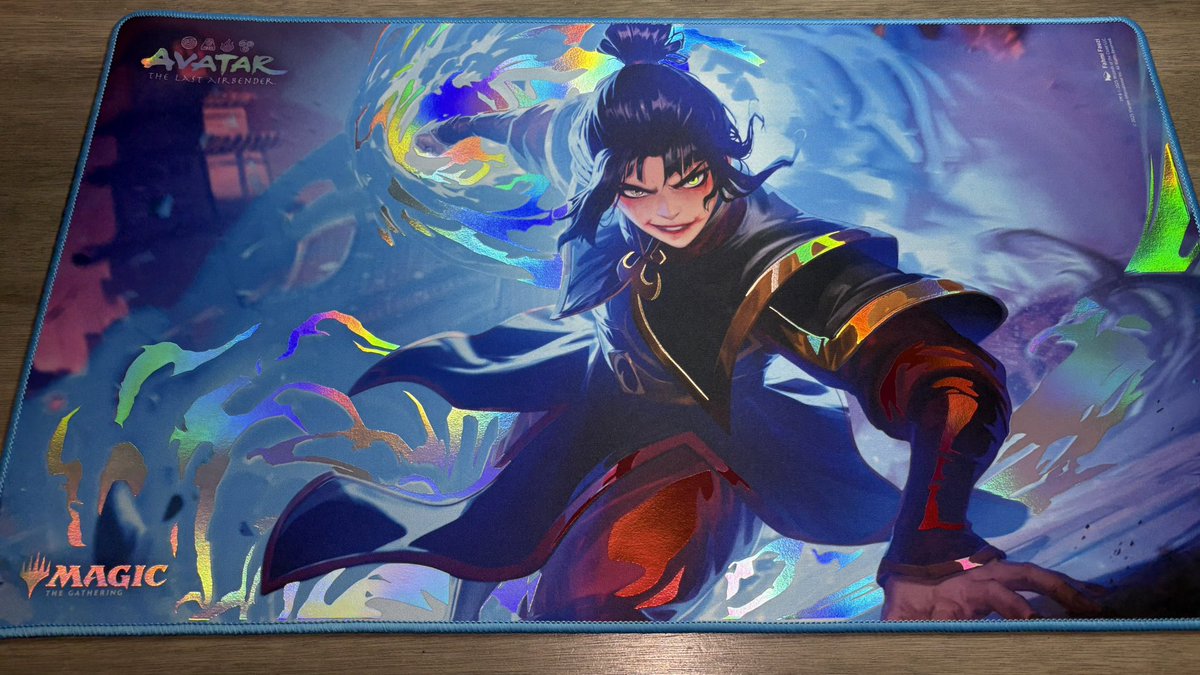 matifiedcustoms's tweet image. ‼️Avatar Playmat Giveaway‼️

We are giving away an official Magic the Gathering Avatar Azula playmat that was foiled out by us. All you have to do is:

1.  Follow us
2. Repost 
3. Like the Post
4. Optional (Comment your favorite Avatar Character, top characters will be in our…