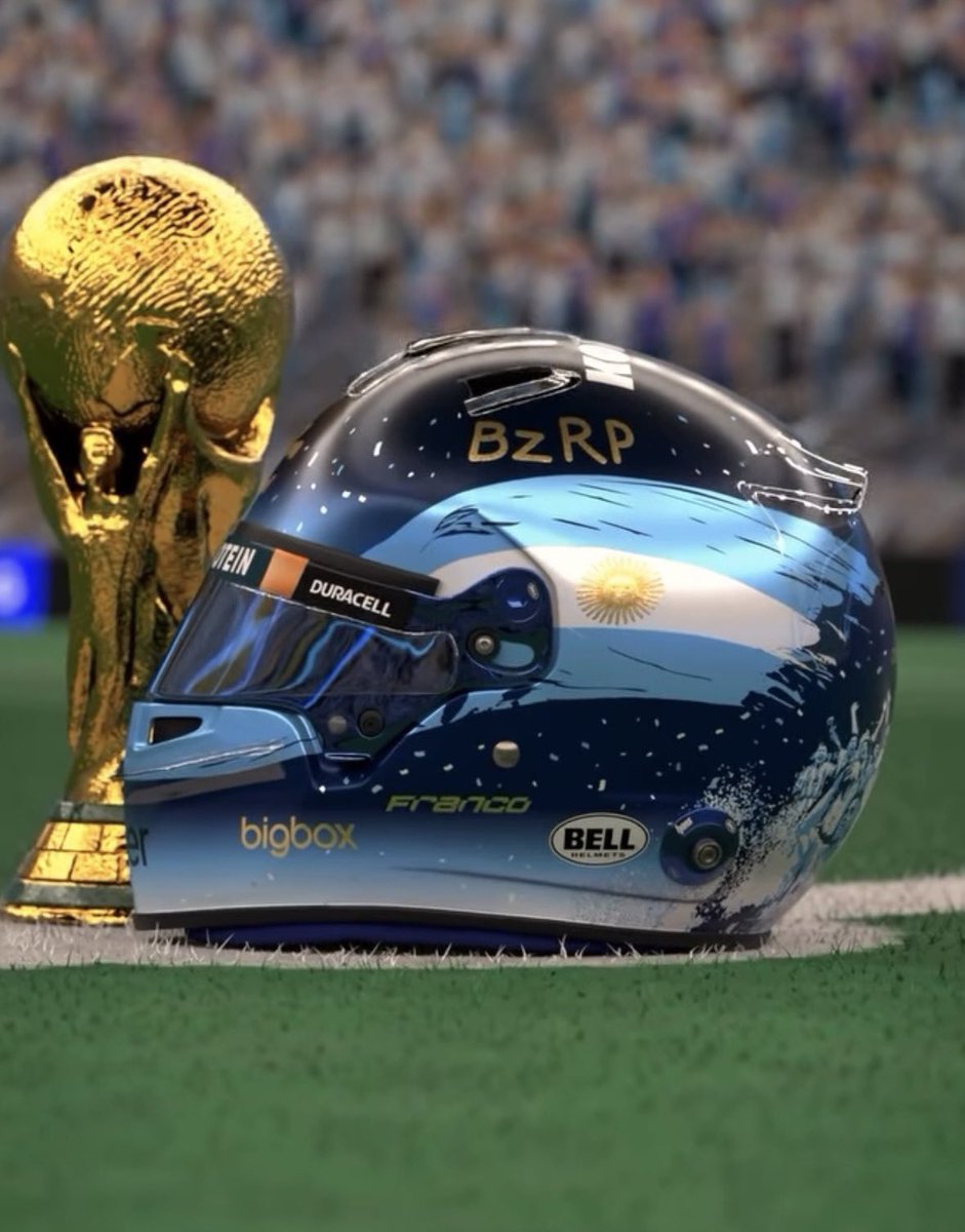 francopoints's tweet image. Semana de carrera y se viene Qatar. 🇶🇦

Es el mejor momento para recordar este TREMENDO casco que uso Franco Colapinto el año pasado. 🇦🇷

CASCO MÁS ARGENTINO NO SE CONSIGUE 😮‍💨