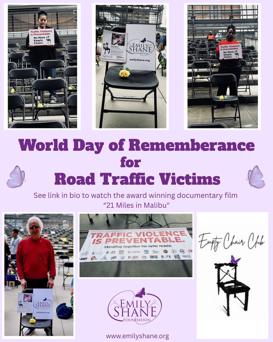 World Day of Remembrance for Road Traffic Victims was one week ago. Watch ESF’s Board Chair’s award-winning doc film "21 Miles in Malibu": 21milesinmalibu.vhx.tv