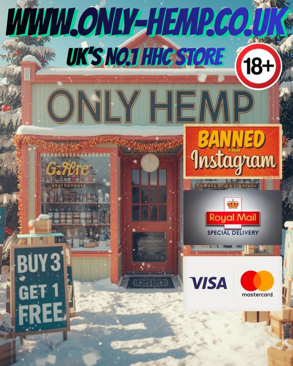 onlyhempltd's tweet image. ONLY-HEMP.CO.UK
#BLACKFRIDAY #HHC #THC #CBD 

UK STORE IS ONLINE 24/7/52 FULLY AUTOMATED

BUY 3 GET 1 FREE OFFER IS LIVE SITE WIDE ADD ANY 4 ITEMS TO THE CART AND THE CHEAPEST IS ON US. (t&amp;amp;c APPLY)

ALL CARTS ALL BOTTLES AND ALL BARS ARE BUY 3 GET 1 FREE

UK ONLY NEXT DAY…