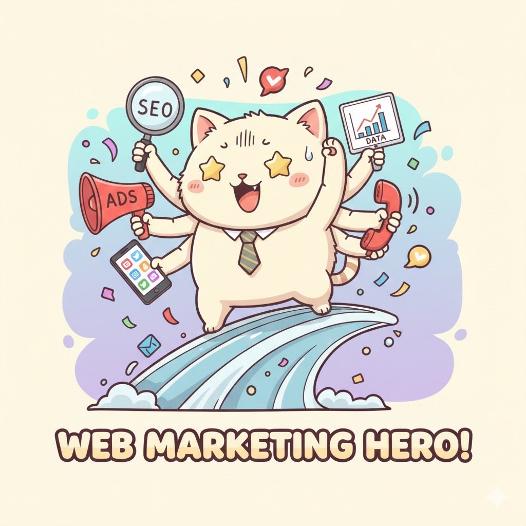 in_house2024's tweet image. にゃっす！修羅ねこにゃ。
・代理店のレポートが「なるほど…で？」な会社
・社内マーケ担当が1人しかいない会社

だいたいもう修羅の道まっしぐらだにゃ。
ここでは、インハウスWEBマーケの仕組み化と、ムダ施策の処刑方法をお伝えするにゃ🐈‍⬛
#WEBマーケ 
#広告運用