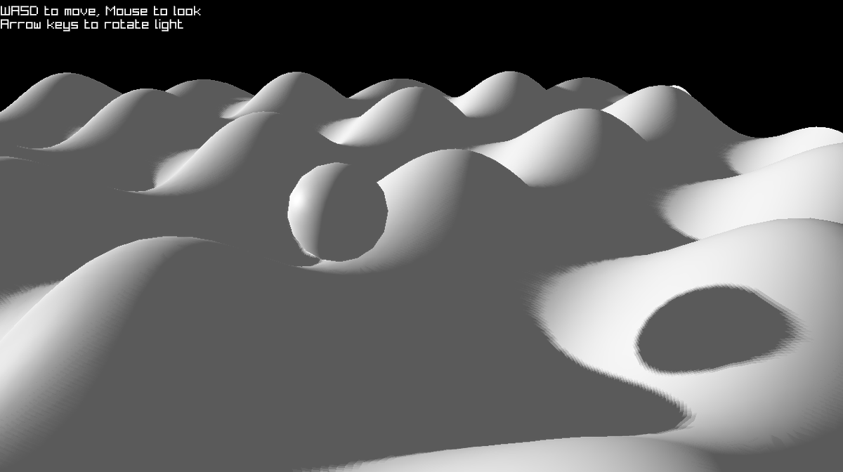 okay I think I finally understand shadow mapping thanks to <a href="/noinodev/">noino🔸</a>'s article: noino.substack.com/p/raylib-graph…

Next up I'll expand the terrain to many, many times larger than it currently is and then implement CSM.