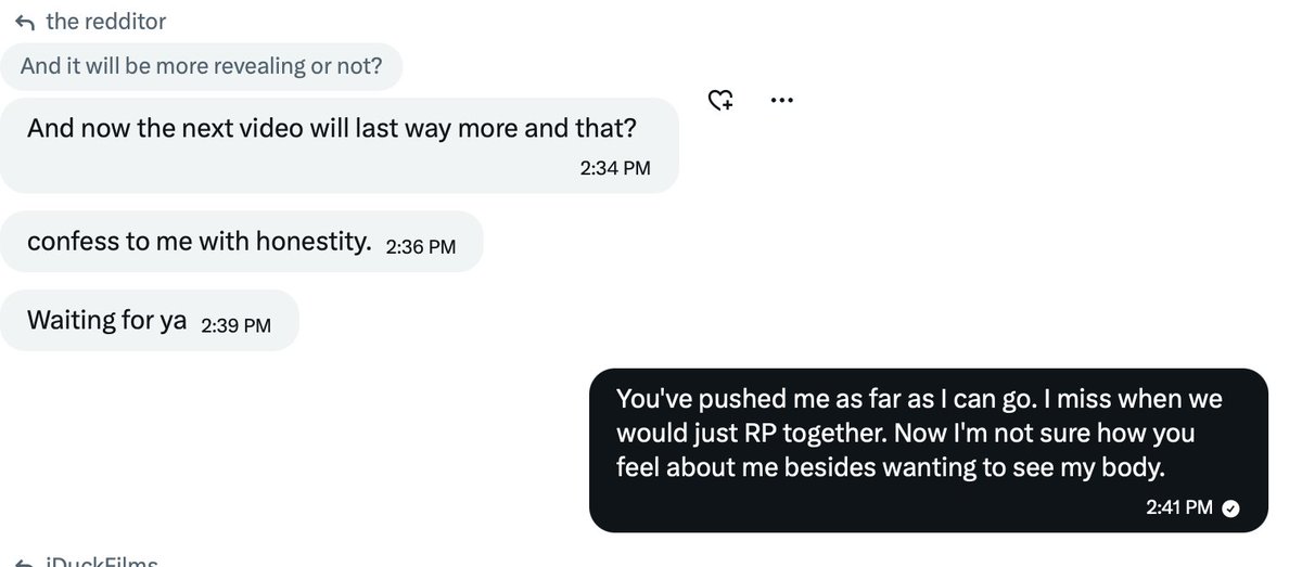 CarsLittleSong's tweet photo. You don't actually have nude photos because they don't exist. What did happen was you asked for progressively more naughty pictures and when you were eventually refused you decided to create a false narrative where they were a pedophile. 

Also they never dated you. https://t.co/Fa44Gr0KT3