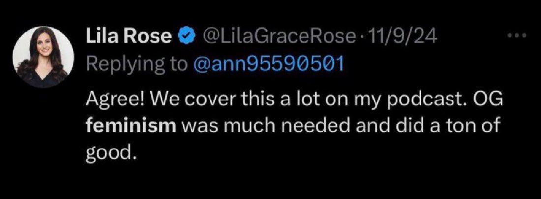 Once again reminding you, there is no such thing as a truly conservative woman in a public position of influence.