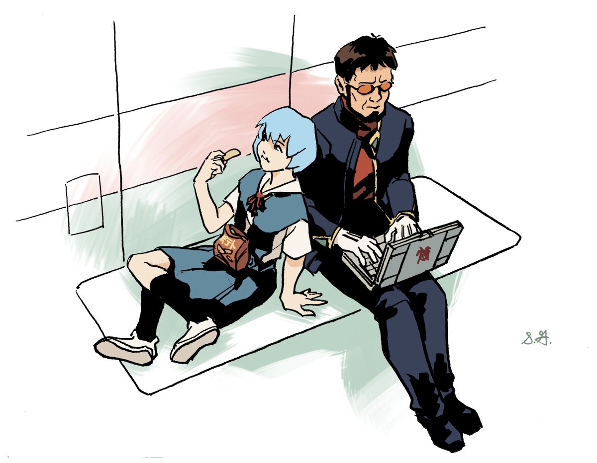 MaCaaaaw's tweet photo. Evangelion ・ エヴァンゲリオン https://t.co/qjJMqspGog