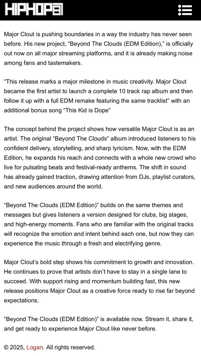 MajorClout's tweet photo. It’s just the beginning‼️

https://t.co/Kd1q3saxBj

#majorclout #beyondtheclouds https://t.co/ZAci8UhfO6