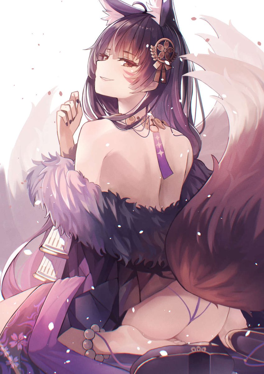 "Finally back. And here to bless your eyes. This kitsune has changed quite a bit. So try not to get on my bad side. I don't bite hard"