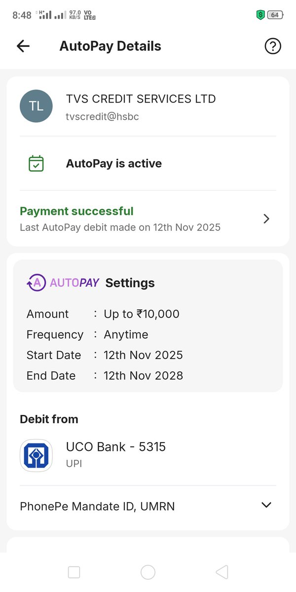 ManikCena's tweet photo. @RBI @FinMinIndia @ABPNews @timesofindia @TVSCredit @flipkartsupport @PhonePeSupport India most cheating company is tvs credit..they didn't give me a loan but they Nach with my account with auto pay in 12 days ago but they didn't deactivate my auto-pay....it's a big fraud company https://t.co/xQ6ipgzQ0m