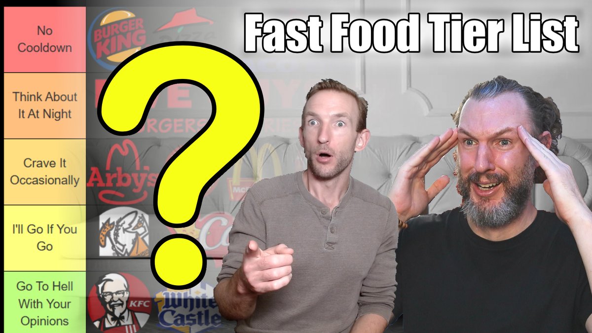 New on the Couch, William and I built our ultimate FAST FOOD TIER LIST. Burgers, fries, nuggets, late night chaos, everything goes on the board. 

youtu.be/Ews68ISCfRA

#FastFood #TierList #KitchenCouchEntertainment