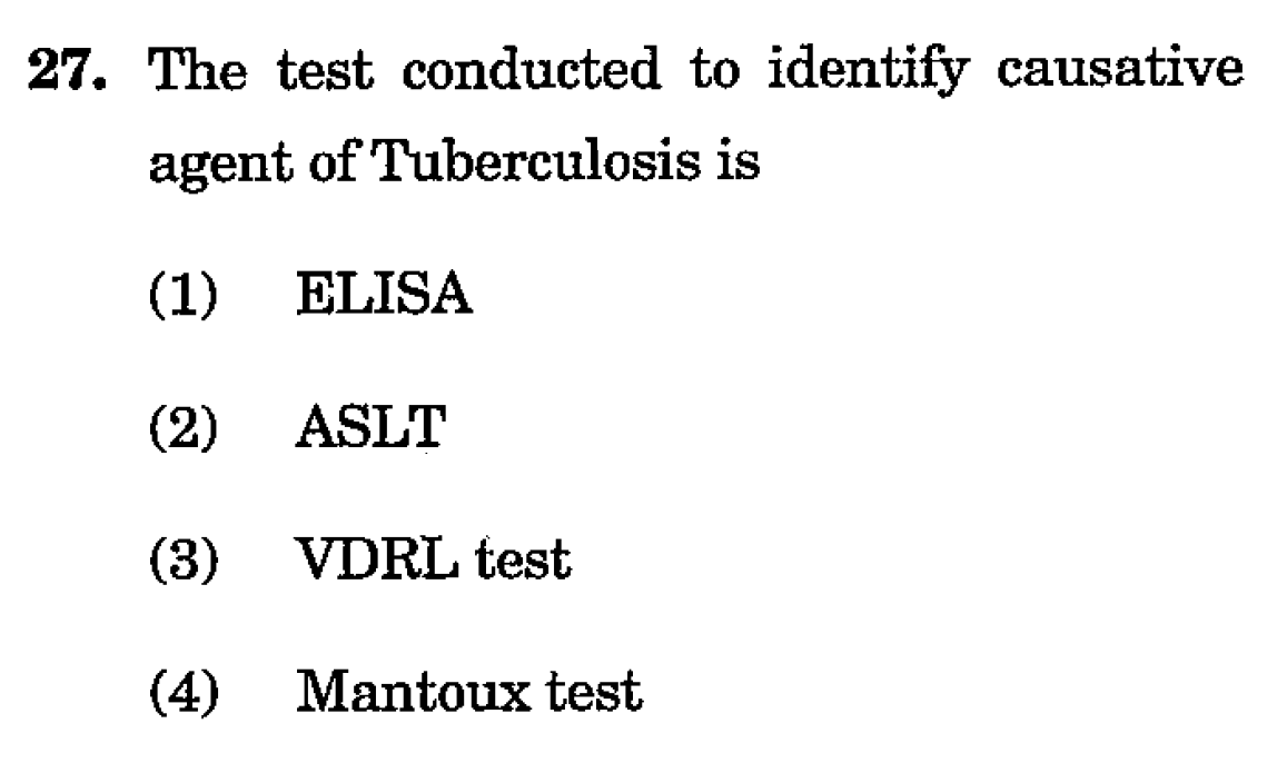 mbtscience's tweet image. 𝐆𝐄𝐍𝐄𝐑𝐀𝐋 𝐒𝐂𝐈𝐄𝐍𝐂𝐄 𝐏𝐑𝐀𝐂𝐓𝐈𝐂𝐄 𝐐𝐔𝐄𝐒𝐓𝐈𝐎𝐍

The test conducted to identify causative agent of Tuberculosis is:

#𝐔𝐏𝐒𝐂 #𝐔𝐏𝐒𝐂𝐏𝐫𝐞𝐥𝐢𝐦𝐬𝟐𝟎𝟐𝟔 #𝐔𝐏𝐒𝐂𝟐𝟎𝟐𝟔 #𝐂𝐀𝐏𝐅 #𝐍𝐃𝐀 #𝐂𝐈𝐒𝐅 #𝐂𝐃𝐒