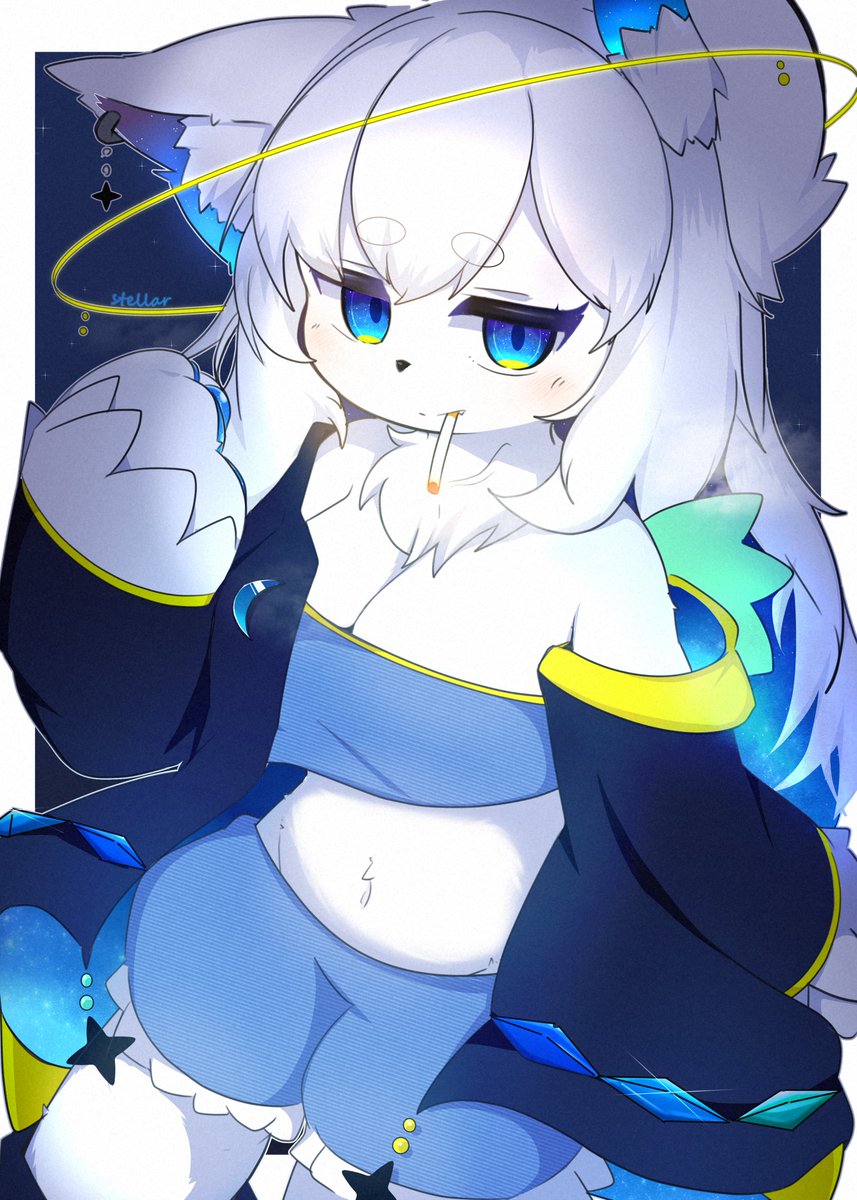 anmitsu46's tweet image. 星モチーフの新しいうちの子…(/･ω･)/✨🌌
「気怠げ狼占星術師ステラ・マリンブルー」