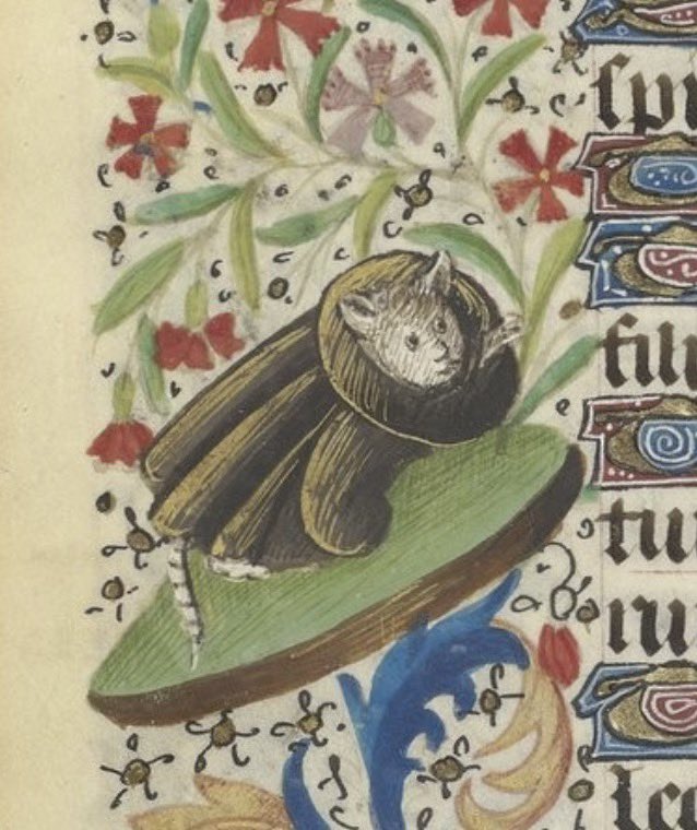 LaceyBonarHull's tweet photo. Here are a few images from a medieval manuscript to help you kick off your week 📖

This manuscript dates to 1460-70 and is FILLED with fascinating marginalia. Here are a few of my favs, including a medieval Yoda(?) and a quality unicorn 🦄

@laBnF Latin MS 1178 https://t.co/V3CHWDOHkt