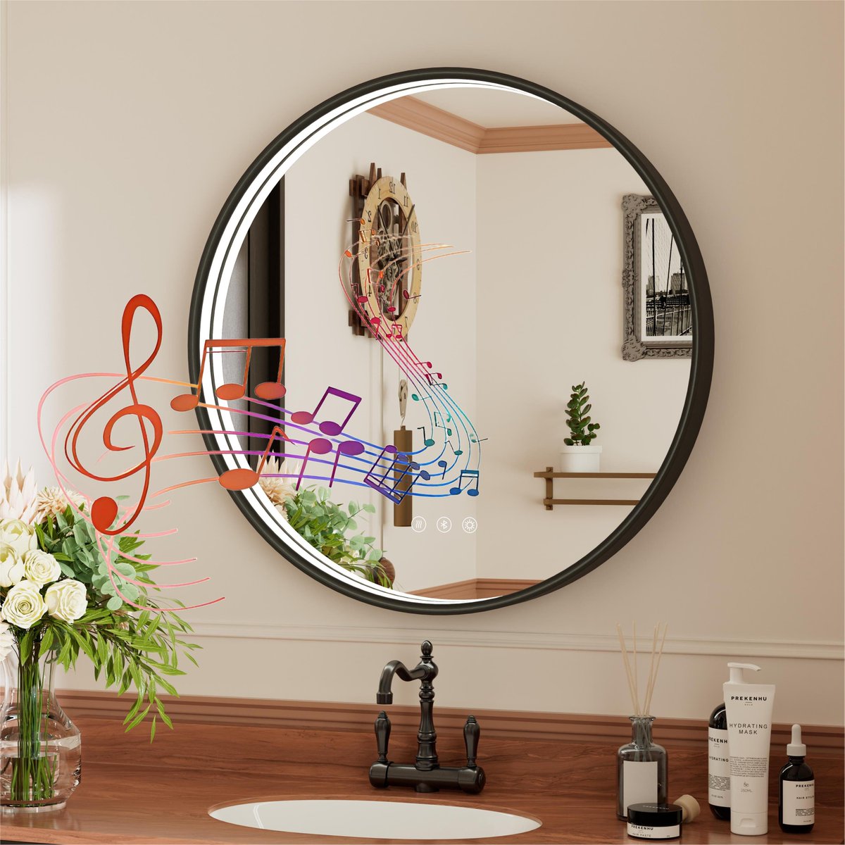 JSneijder2024's tweet image. Tech + Design = Perfection! 🤩
Our Round Bluetooth LED Mirror is HERE!
🔸 Stream Music Wirelessly from your phone! 🎧
🔸 Customizable Lighting
🔸 Premium Anti-Fog Tech
🔸 Modern Circular Design
Upgrade your smart bathroom! 
Don&apos;t wait!⏳
amazon.com/dp/B0FFB23W2N
#SmartHome #Vanity