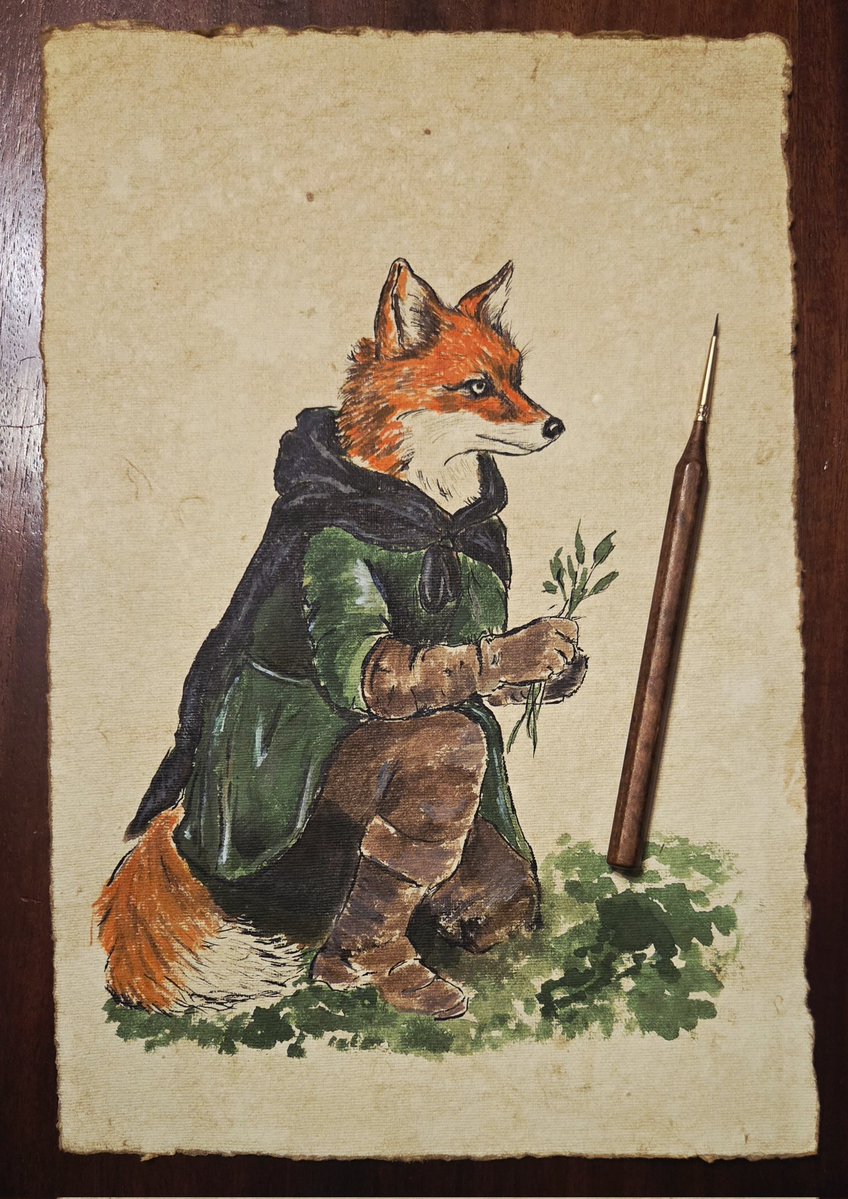 Ang_USL's tweet image. I present Emberholt, Rootfire Keeper of Kinroot Verge. 🦊

Her hands know the language of the leaves, her silence glows with hidden fire. And now, she lifts her gaze… for The Wayfarer is approaching. 🐸