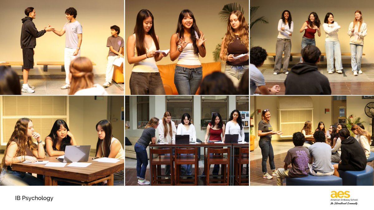 AESDelhi's tweet image. Today, our IB psychology students were practicing experiential learning. As they explored the concept of social learning theory, each group first paid attention to and encoded the information of a new skill, then worked to reproduce it.

#AESDelhi #InternationalSchool
